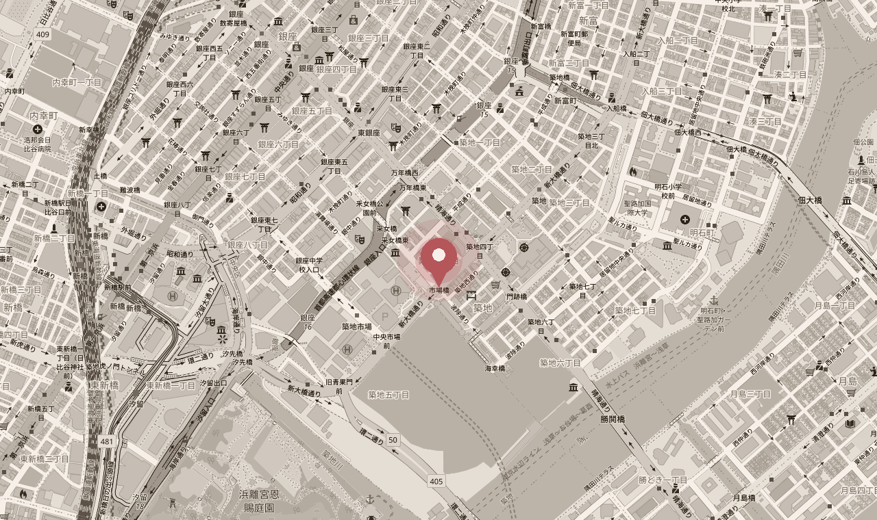 地図: 築地4-10-10